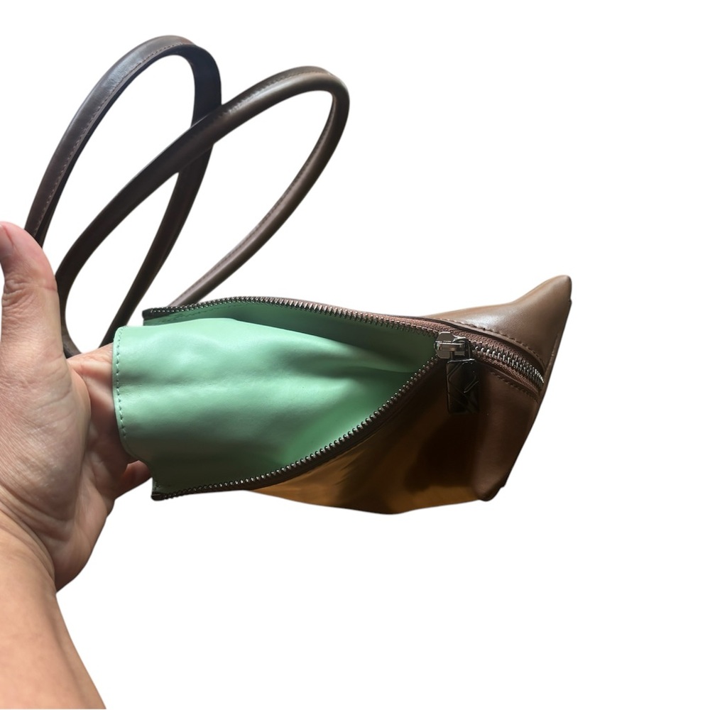 Furla Brown Shoulder Bag with Curved Design - Picture 3 of 4